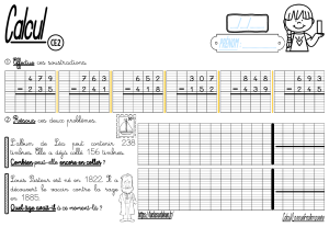 Fiches de soustraction CE2 &agrave; imprimer