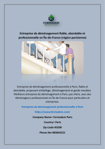 D&eacute;m&eacute;nagement Paris : Formadem, fiable et pas cher