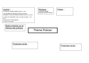 Projet Policier - Fiche P&eacute;dagogique