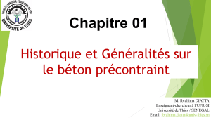 Cours B&eacute;ton Pr&eacute;contraint G&eacute;nie Civil