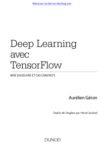Livre Deep Learning TensorFlow