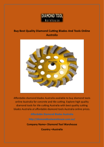 Buy Best Quality Diamond Cutting Blades And Tools Online Australia