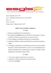 Examen TEEO 2022/2023 Communication