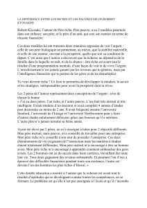 R&eacute;sum&eacute; P&egrave;re Riche P&egrave;re Pauvre