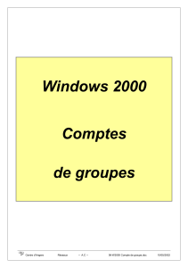 Guide Groupes Windows 2000