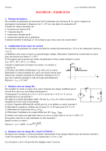 Exercices Hacheur : Probl&egrave;mes d'&Eacute;lectrotechnique