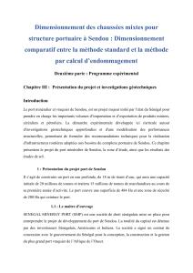 Dimensionnement Chauss&eacute;es Port Sendou