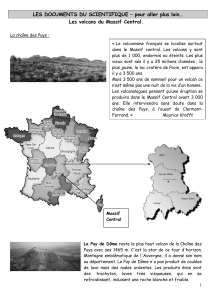 Les Volcans du Massif Central : Cha&icirc;ne des Puys