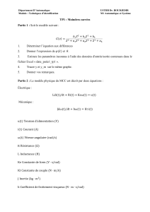 TP1: Moindres Carr&eacute;es - Automatique USTHB M1