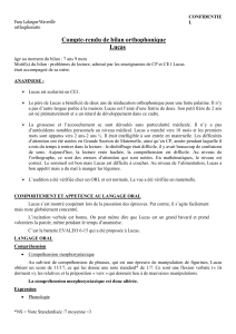 Bilan Orthophonique : Troubles de la Lecture chez l'Enfant