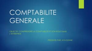 Introduction &agrave; la Comptabilit&eacute; d'Entreprise