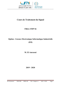 SMP S6 EII TDS El Amraoui Chapitre 1