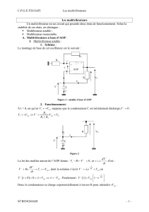 Multivibrateurs : Circuits AOP & Timer 555