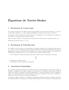 exercice navier stokes
