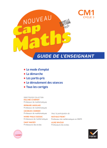 Guide enseignant Cap Maths CM1