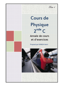 Cours Annale d'exercices Physique 2nde C
