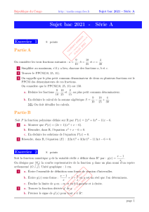 Sujet Bac Maths Congo 2021 S&eacute;rie A