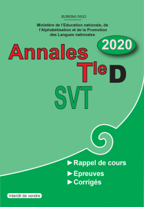 annales svt tle d