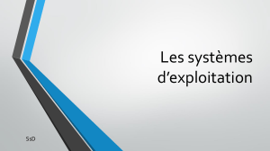 Cours Syst&egrave;mes d'Exploitation : R&ocirc;les et Gestion