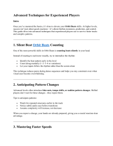 Advanced Orbit Beats Techniques Guide