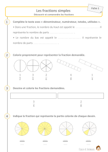 Fiches d'Exercices sur les Fractions Simples