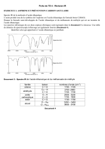 TD Spectroscopie IR Chimie