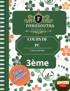 COURS PC 3&egrave;me apc FOMESOUTRA EDITION