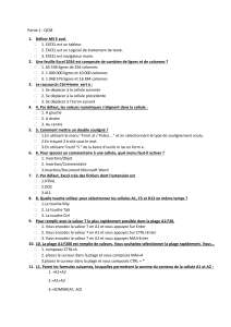 QCM Excel : Testez vos Comp&eacute;tences