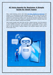 AI Voice Agents for Small Business Guide