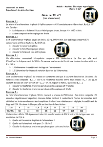 TD Alternateurs Master 1 &Eacute;lectrotechnique