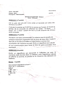 Algorithm Assignment Level 1 Exercises