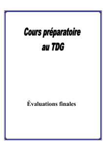 &Eacute;valuations finales Ma&icirc;trise de la langue