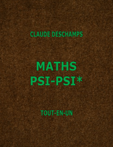 claude deschamps. maths tout-en-un