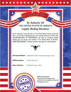 ASME B30.2-2005: Overhead and Gantry Cranes Safety Standard