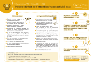 Crit&egrave;res DSM-5 du TDAH : Fiche synth&eacute;tique