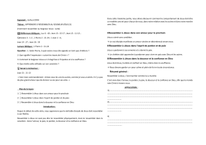 Le&ccedil;on Biblique : Ressembler &agrave; J&eacute;sus dans l'Amour et le Pardon