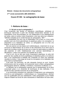 Cours de Cartographie et Projections