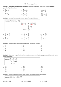 5 - Fractions quotient exercices