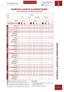 Food Surveillance Evaluation Form: 3-Day Dietary Intake Tracker