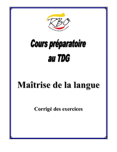 Cahier de grammaire fran&ccedil;aise : Exercices & corrig&eacute;s