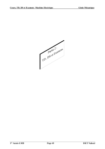 Cours, TD, DS et Examens Machine Electrique - G&eacute;nie M&eacute;canique