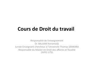 Cours de Droit