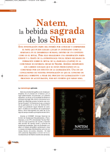 Natem: La bebida sagrada de los Shuar - Investigaci&oacute;n etnogr&aacute;fica