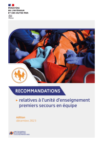 Guide National Premiers Secours : Protocoles et Formation