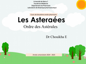 Cours de Botanique: Les Ast&eacute;rac&eacute;es et le Cynara