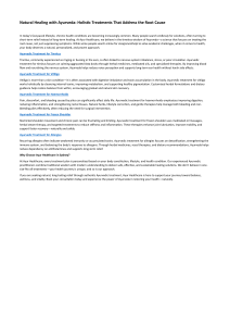 Natural Healing with Ayurveda: Holistic Treatments