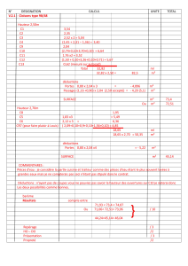 Računski list Cloisons type 98/48