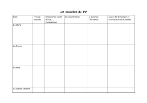 Table d'analyse des nouvelles du 19e si&egrave;cle
