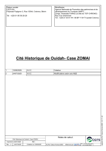 Cit&eacute; Historique de Ouidah Electrical Study Notes de Calcul