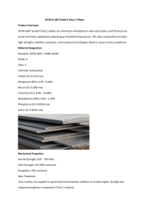 ASTM A 387 Grade 9 Class 2 Plates